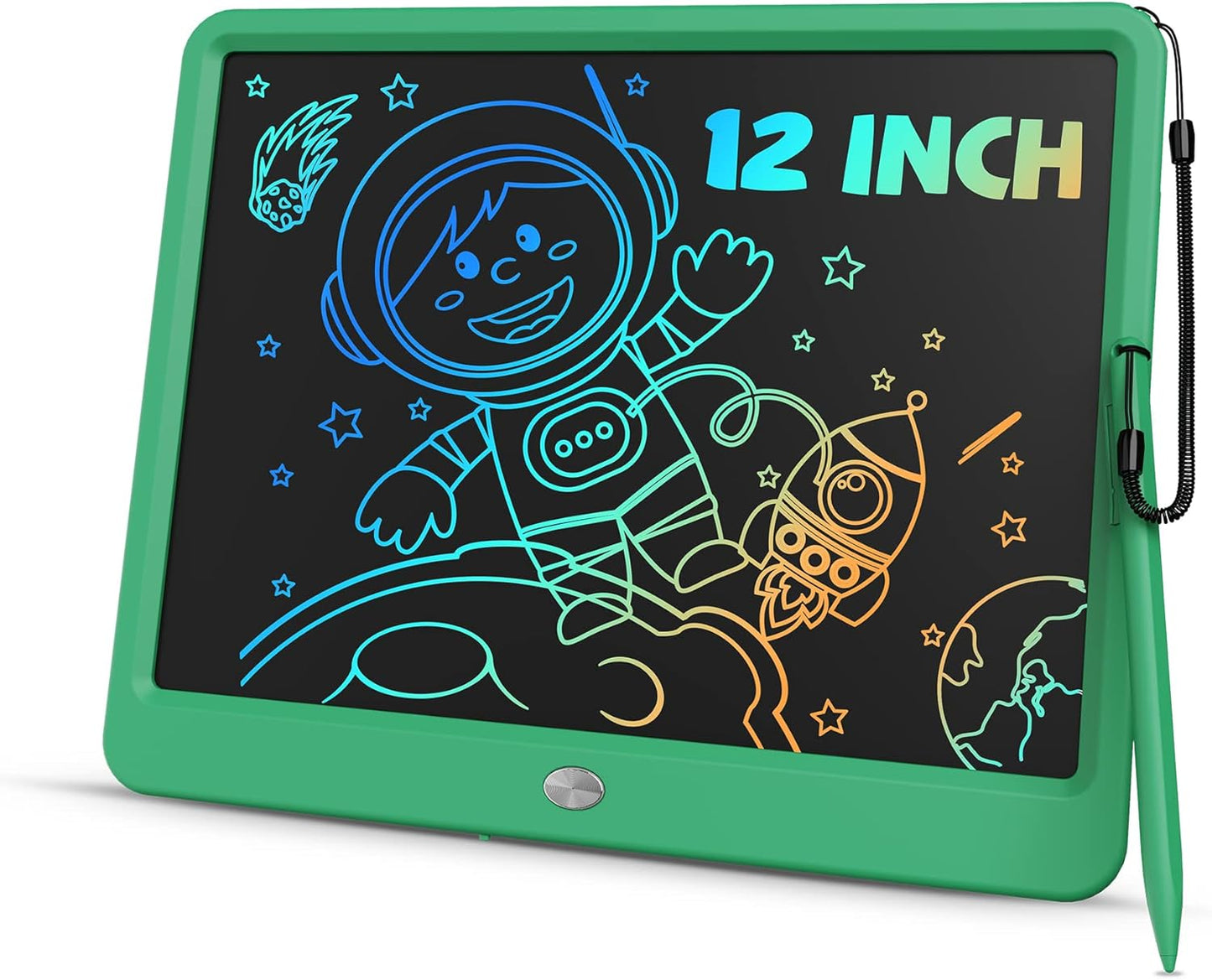 TEKFUN LCD Writing Tablet for Kids, 12inch Large Doodle Board Erasable Drawing Board, Zero Mess Coloring Travel Car Trip Toys for Toddler, Kids Birthday for Age 3-10 Boys & Girls