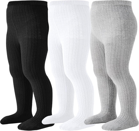 Mini angel Baby Tights Toddler Cable Knit Tights Cotton Warm Leggings Pantyhose Soft Stockings