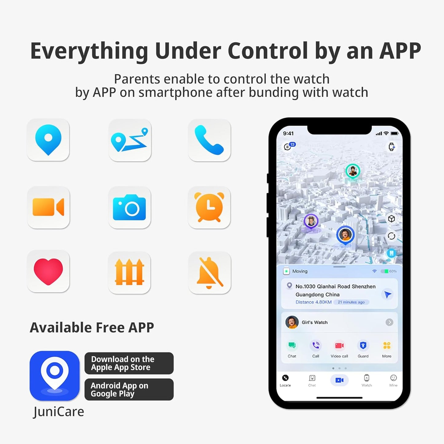 Kids Smart Watch Boys with GPS Tracker & Video Calling Texting 4G Kids Cell Phone Watch Age 5-12, 12/24 Hr SOS Call Voice Chat Alarm Clock Camera Pedometer Class Mode(Black)