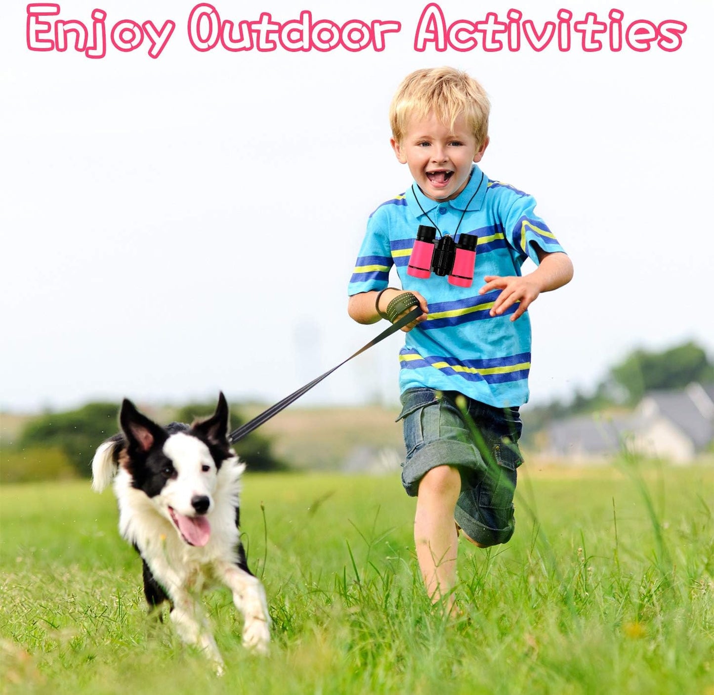 Scotamalone Kids Binoculars Shock Proof Toy Binoculars Set for Age 3-12 Years Old Boys Girls Bird Watching Educational Learning Hunting Hiking Birthday Presents