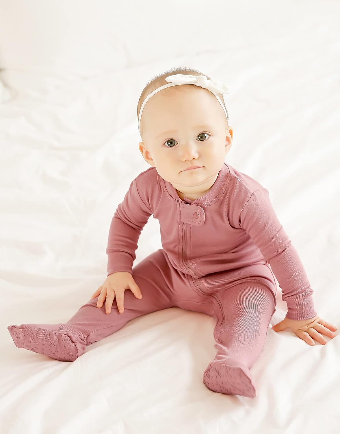 VAENAIT BABY Infant Toddler Boys Girls Footed One-Piece Sleep and Play Premium Modal Pajamas 1-2 Pieces