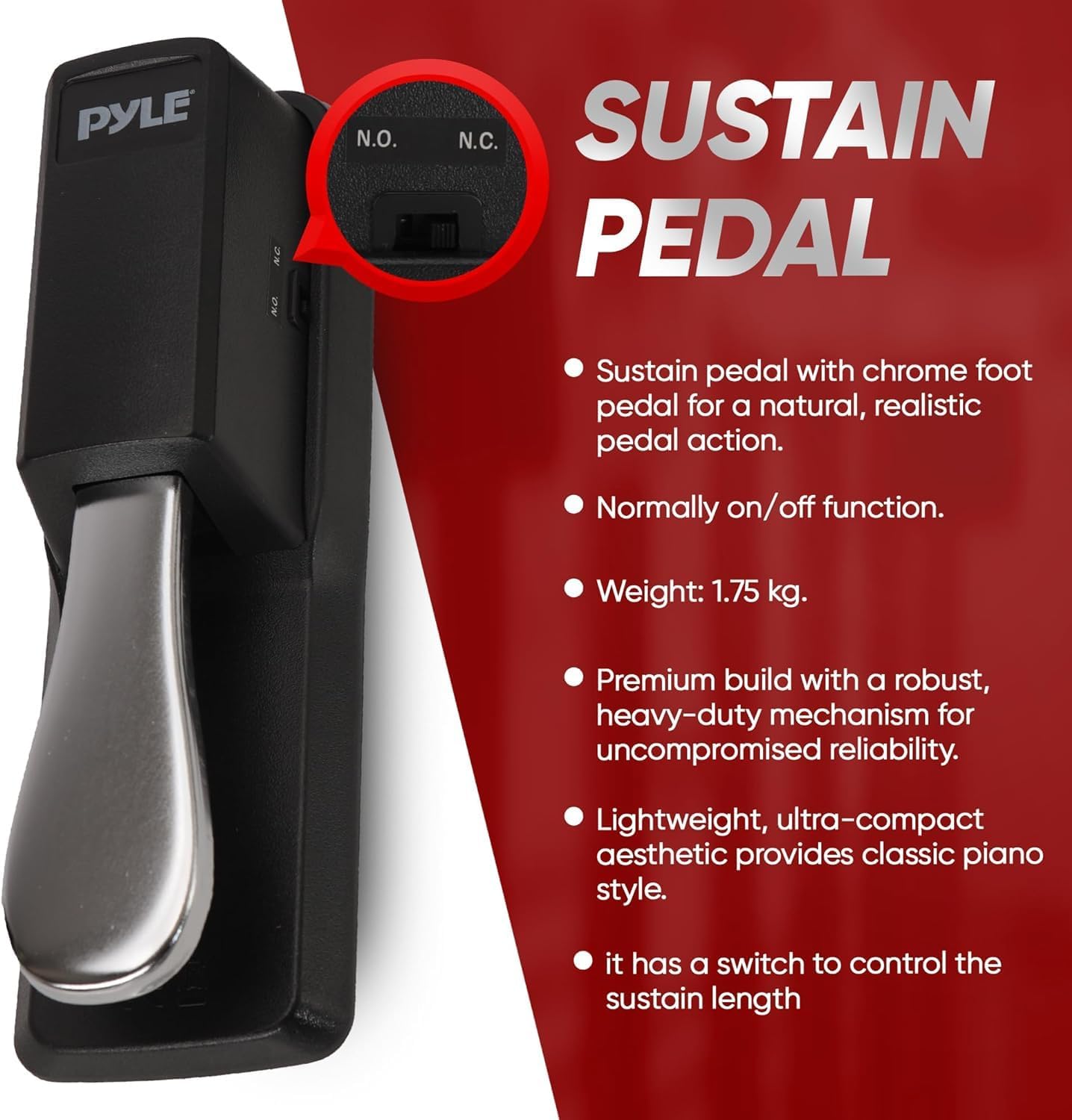 Pyle, Digital Musical Karaoke Portable Electronic Piano Includes Water-Resistant Case Bag, Keyboard Stand, Sustain Pedal & Headset (61 Keys), Compact (PKBRD6175P)