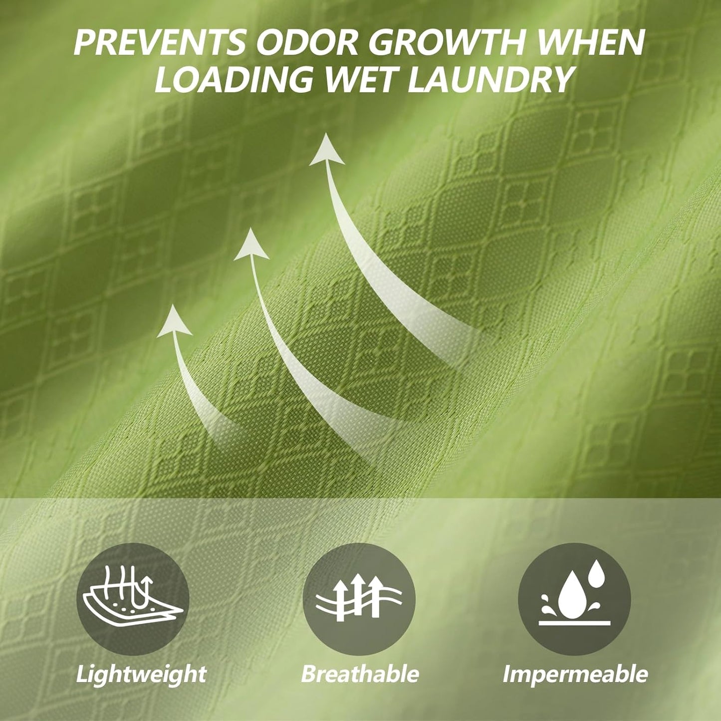 MissBoy Laundry Bag, Nylon Dirty Clothes Storage Bag, Splash-proof Travel Camping Laundry Bags with Zip, Lightweight Foldable Swimming Dry Wet Bag