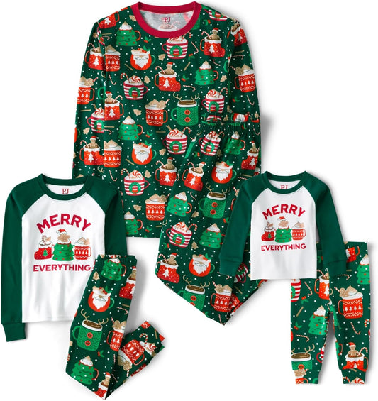 The Children’s Place Family Matching, Christmas and Holiday Pajama Sets, Cotton