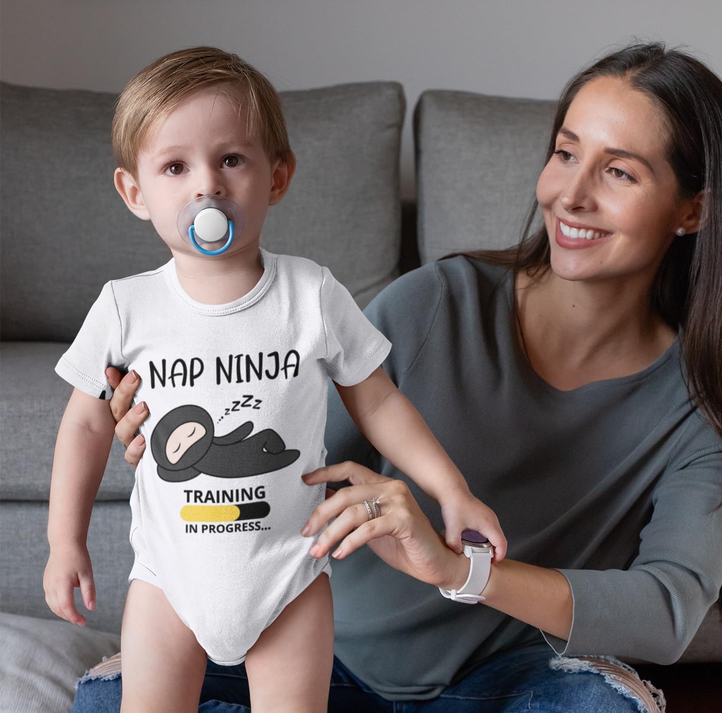 Infant Short Sleeve Baby Bodysuit for Sensitive Skin | Eczema-Friendly Newborn Clothing for Boys or Girls