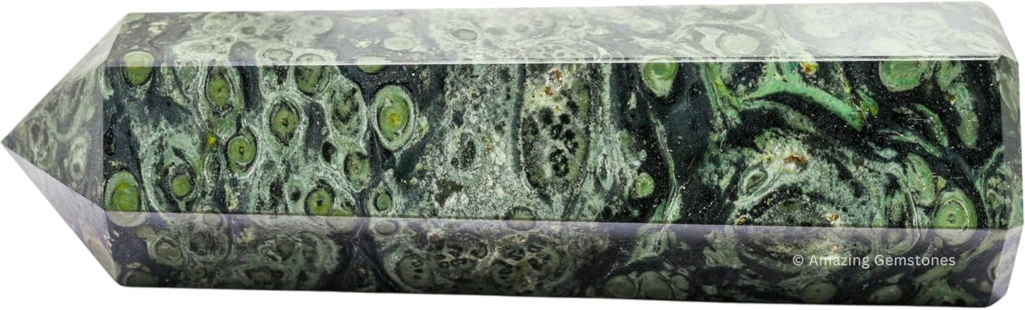 Amazing Gemstone Large Kambaba Jasper Crystal Towers ~ Natural Healing Crystal Point Obelisk for Reiki Healing and Crystal Grid (5.5" to 6" INCH)