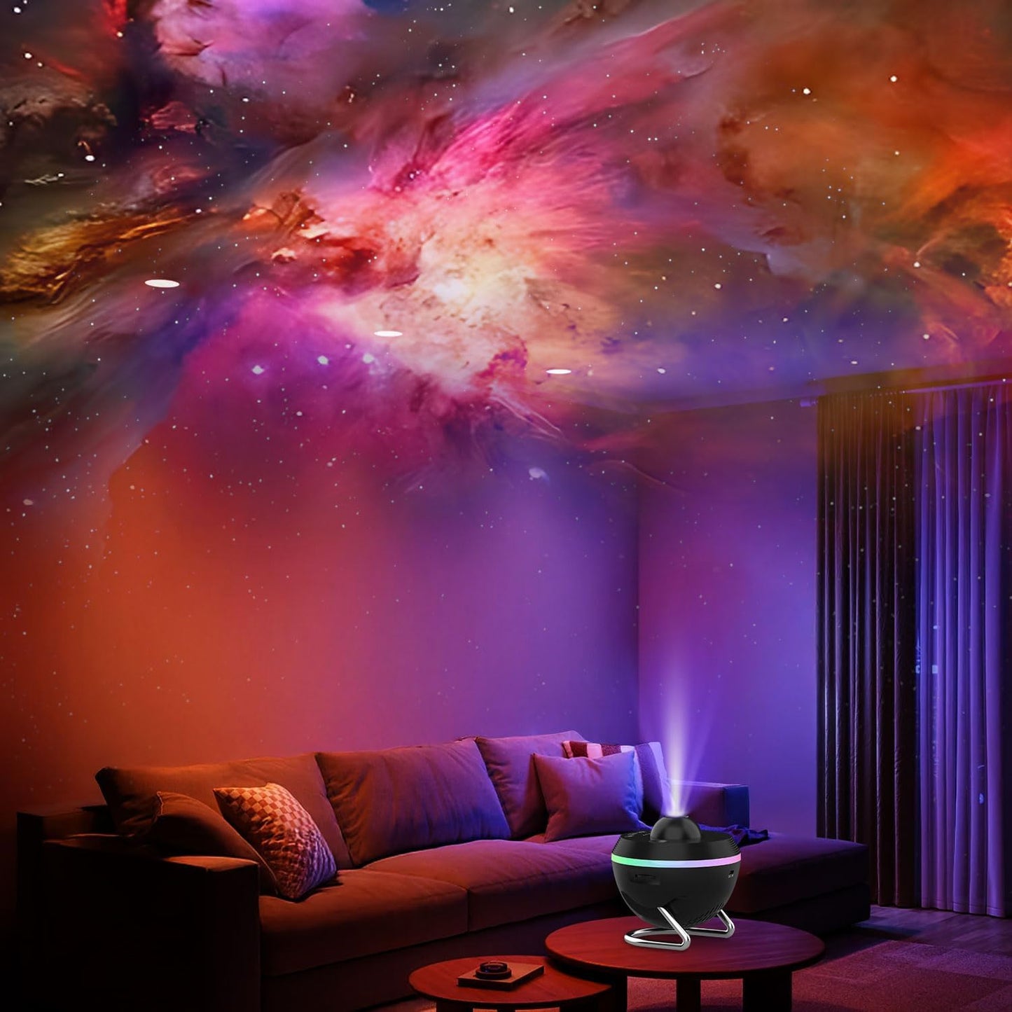 Galaxy Projector for Bedroom, 13 in 1 Home Planetarium Projector Lamp with Meteor, LED Space Galaxy Lamp, Night Lights Room Decor for Kids Adults Birthdays Christmas Gifts