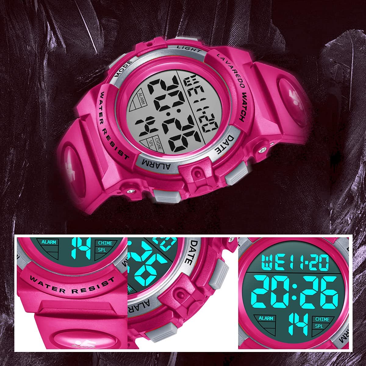 Kids Watch,Boys Watch for 3-15 Year Old Boys,Digital Sport Outdoor Multifunctional Chronograph LED 50 M Waterproof Alarm Calendar Analog Watch for Children with Silicone Band,Kids Gift