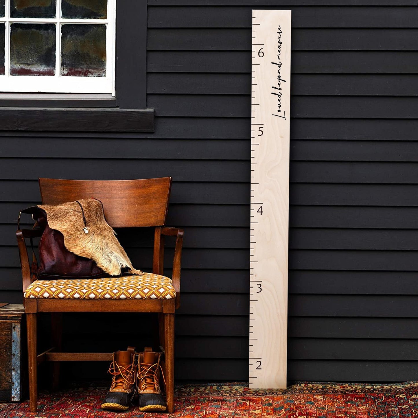 Boho Growth Chart for Wall Wooden Growth Chart for Kids, Height Chart for Wall, Kids Height Wall Chart, Kids Sizing Chart, Wall Height Chart for Kids - Love Beyond Measure, Natural