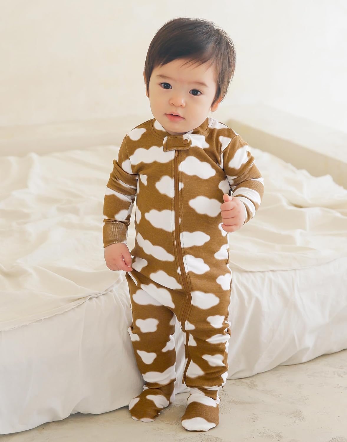 VAENAIT BABY Infant Toddler Boys Girls Footed Pajamas One-PIece Romper Sleep and Play 0M-2T
