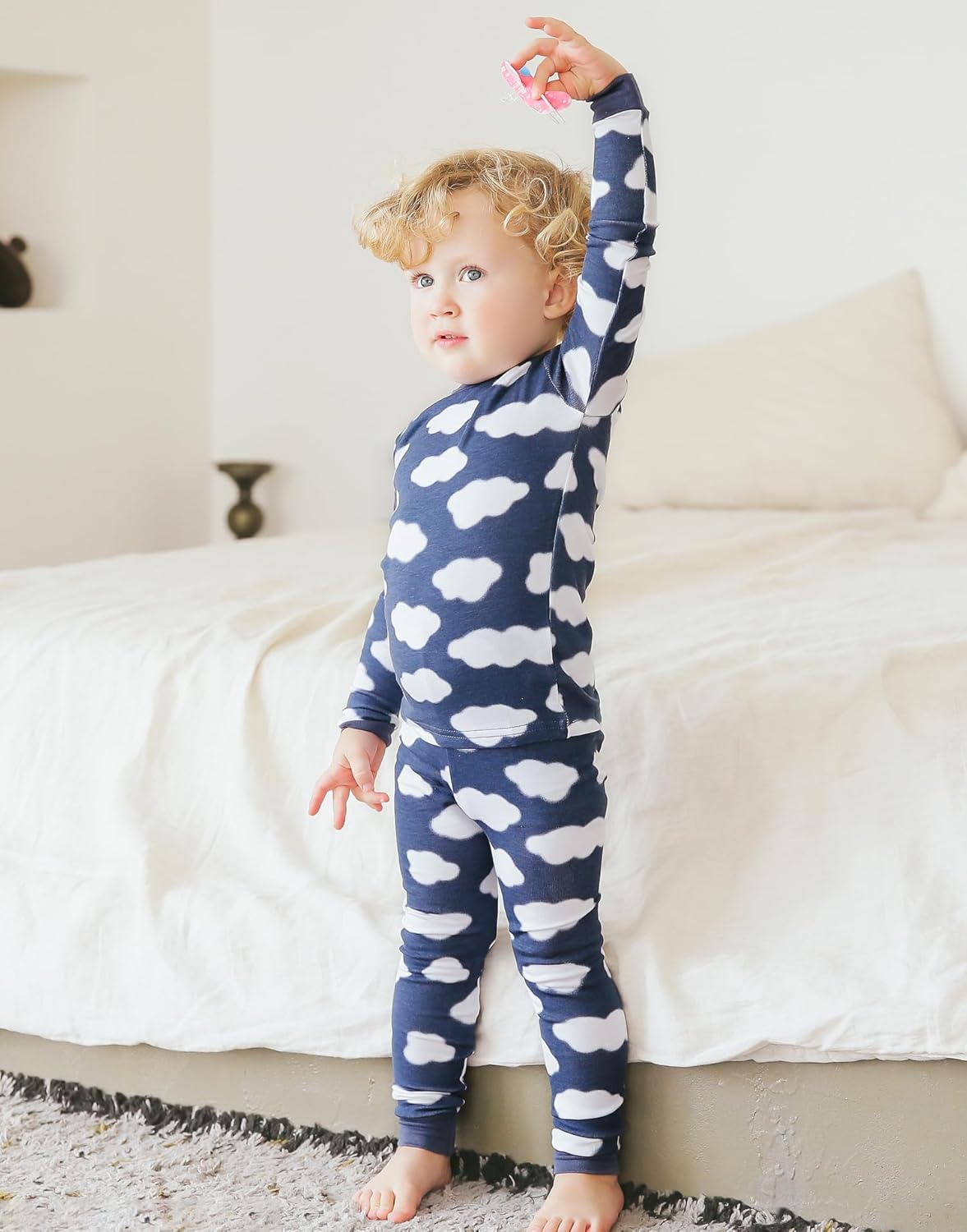 VAENAIT BABY 6M-12Y Kids Unisex Girls & Boys Soft Comfy Modal Tencel Sleepwear Pajamas 2pcs or 4pcs Set