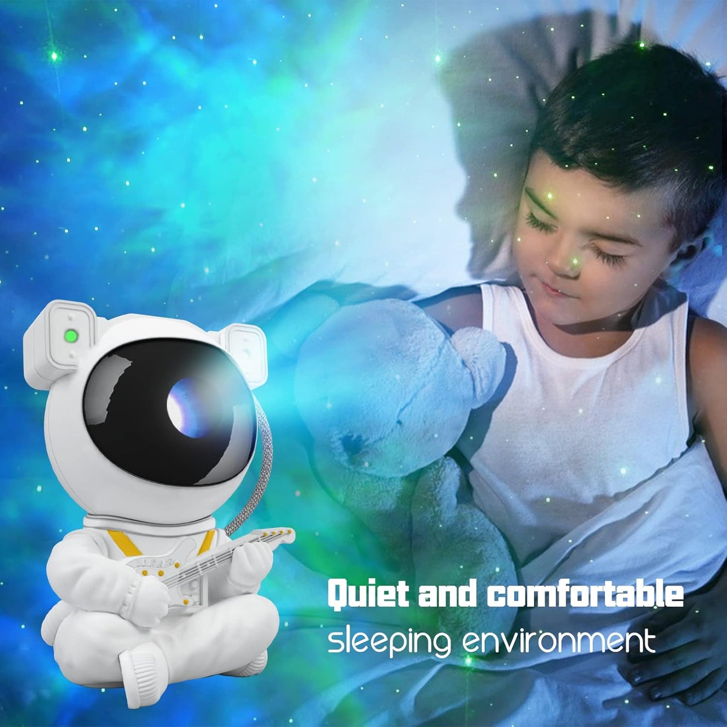 Star Projector for Kids - Astronaut Nebula Galaxy Night Light with Remote Control, Timing and Rotation - Magnetic Decor for Bedroom and Gaming Room