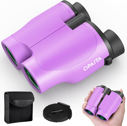 Compact Binoculars for Adults High Powered - OPAITA 20x32 Small Binoculars for Adults Kids with Low Light Vision for Hunting Cruise Ship Travel Concert Hiking Violet