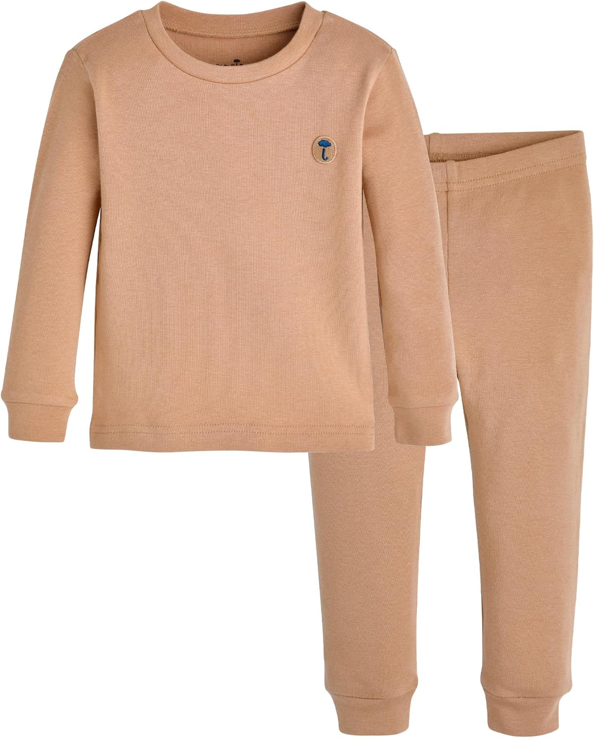 moimoln 6M-8Y Modal Cotton Solid Soft Breathable Baby Toddler Boys Girls Snug fit Pjs Long Sleeve Pajamas Set Sleepwear Daily