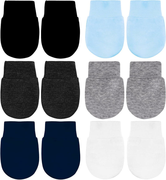 No Scratch Baby Mittens Newborn Infant Toddler Mittens Soft Elastic Wrist Gloves Mitten for 0-6 Months Boys Girls