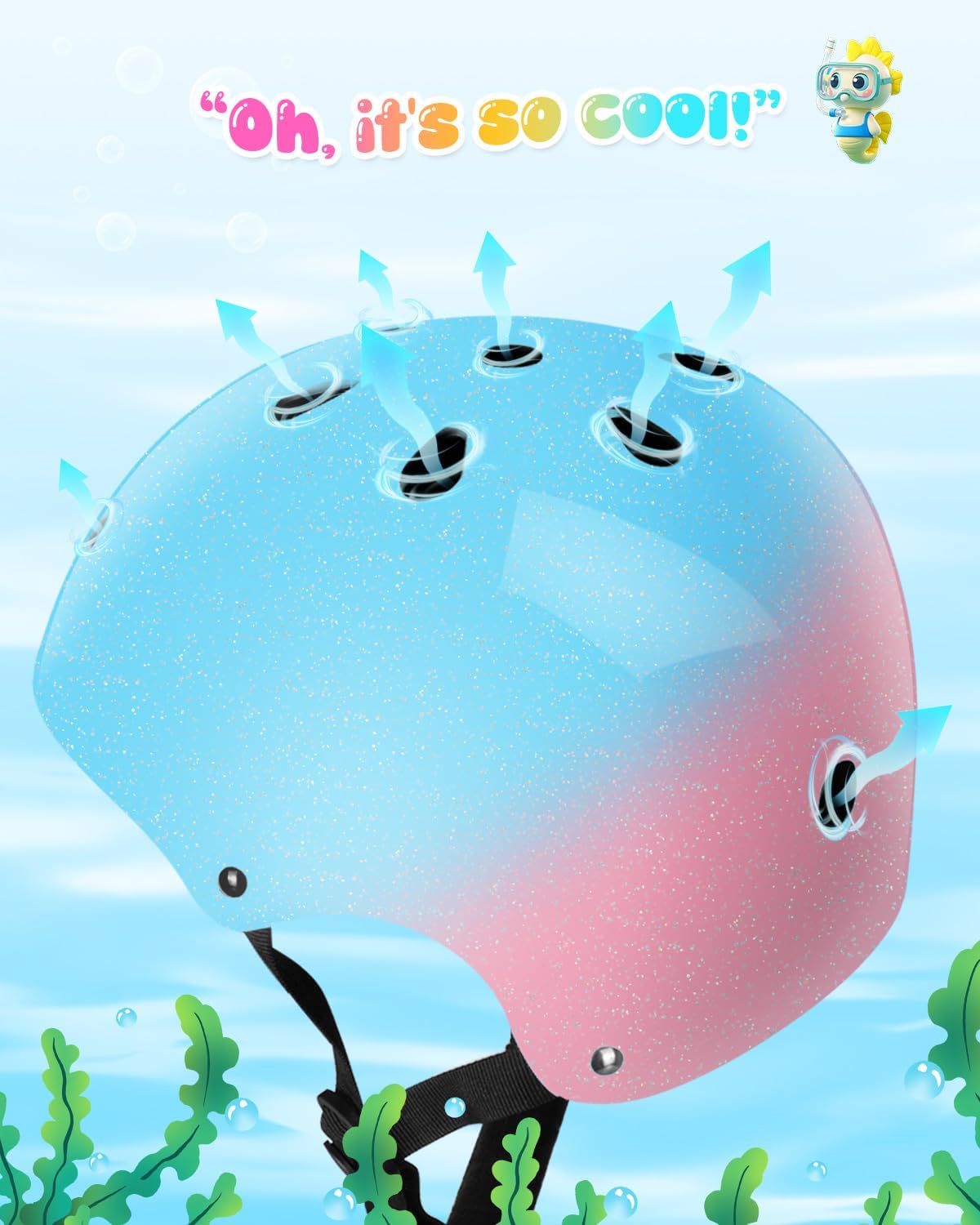 Kids Helmet, Toddler Adjustable Kids Ages 3-8 Years Old Boys Girls Multi-Sports Safety