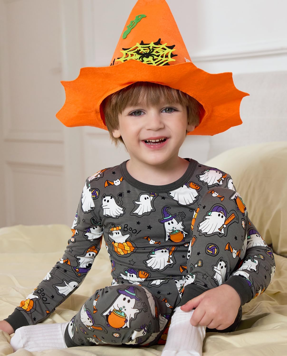 Bamboo Viscose Toddler Pajamas Boys Girls Baby 12M-8Y Pjs Sets Kids 2pcs Snug fit Long-Sleeve Sleepwear