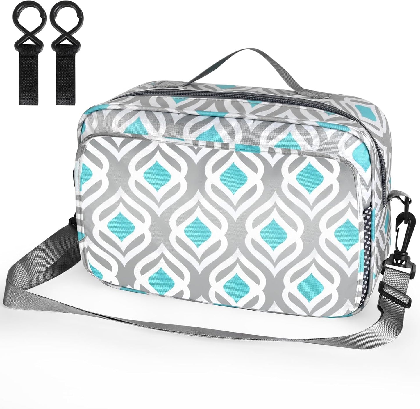 Accmor Stroller Organizer, Universal Stroller Organizer with Insulated Cup Holder Pocket, Dual Purpose Large Capacity Stroller Bag Caddy, Stroller Accessories Fits for Uppababy, Doona, Nuna Strollers