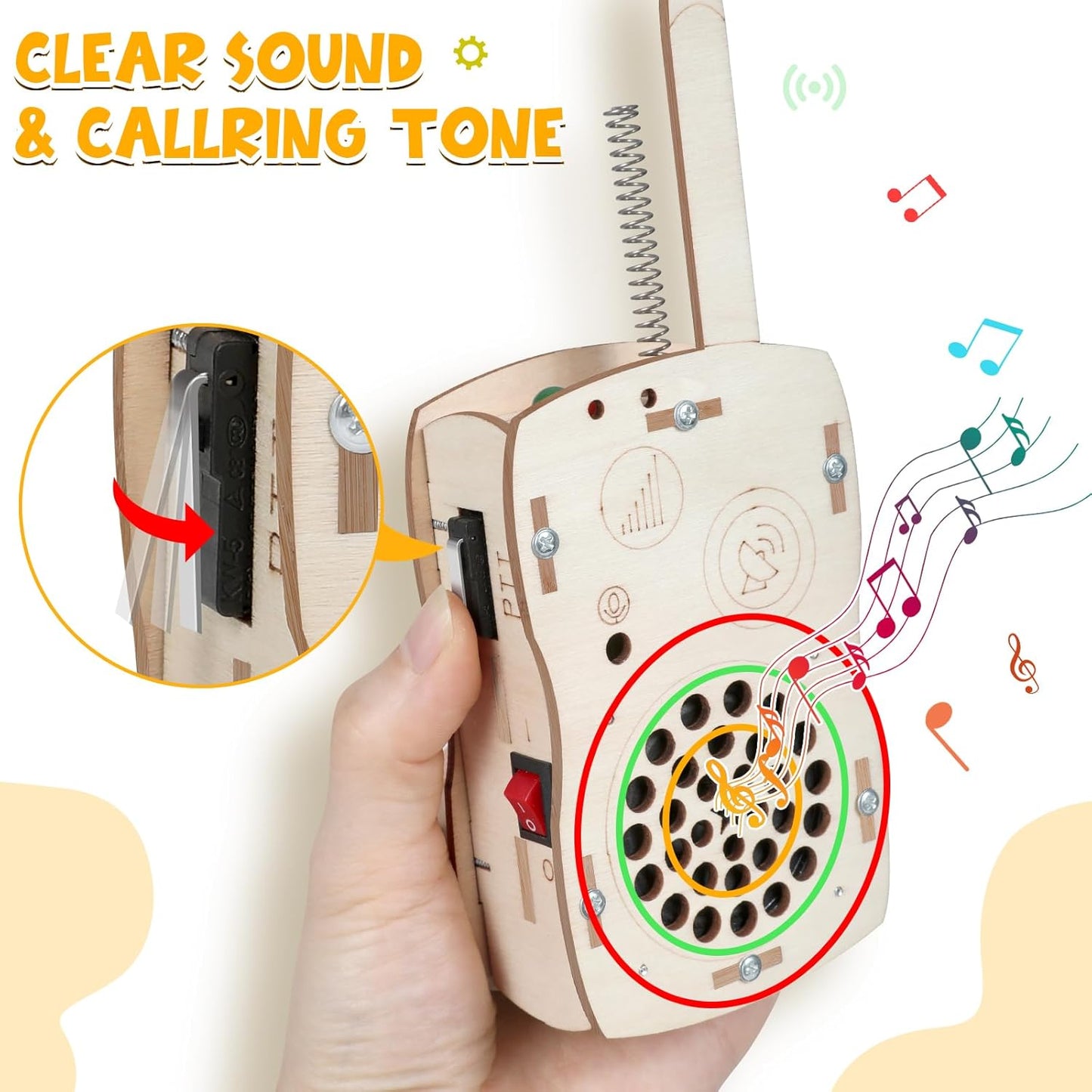 Stem Projects Walkie Talkies Toys for Boys Age 8-12 12-14 Science Kit Building Own DIY Electronics Kit for Kids Science Experiments Kid 9-12 Boy Toys Birthday Gift 8 9 10 11 13 Year Old Teen Girl