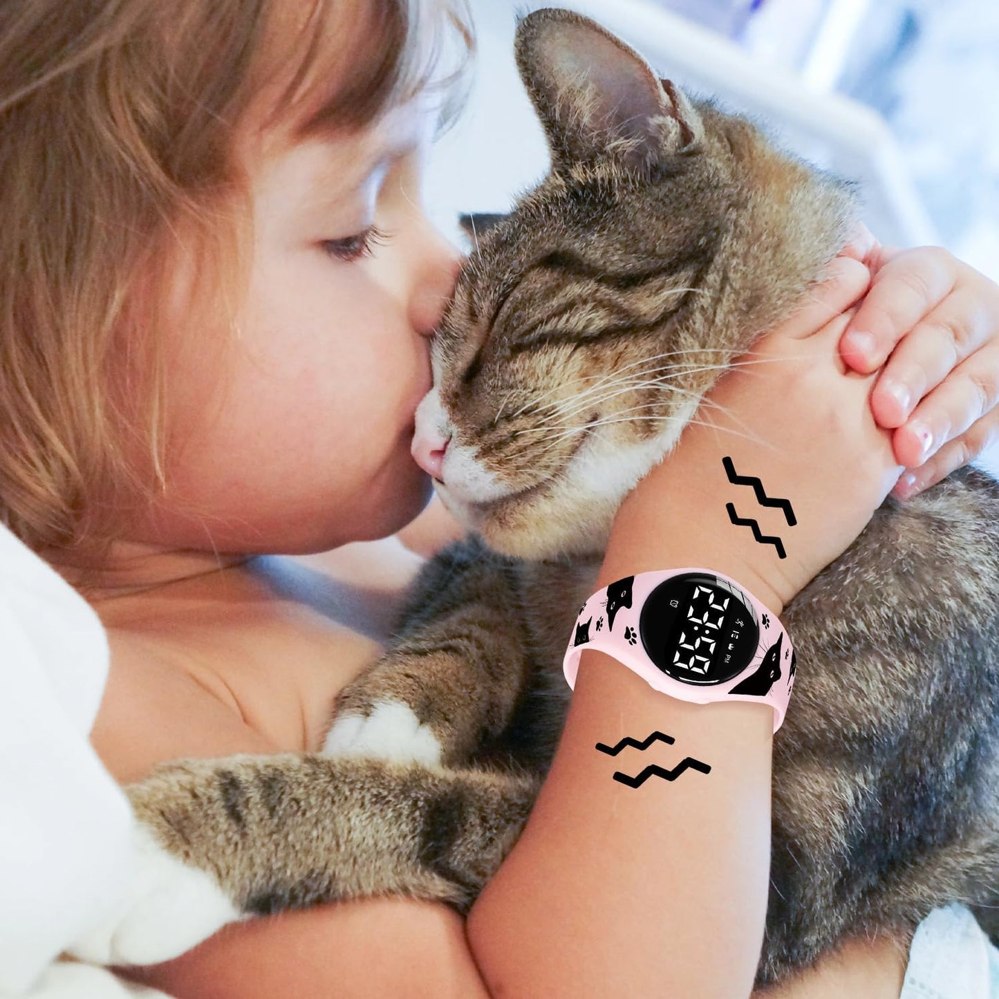 Kids Watches for Girls Boys Digital Sport Watch with Step Counter Pedometer Vibration Alarm Clock, No App Waterproof Fitness Tracker Kids Watch Boys Girls Teens Students Ages 5-16