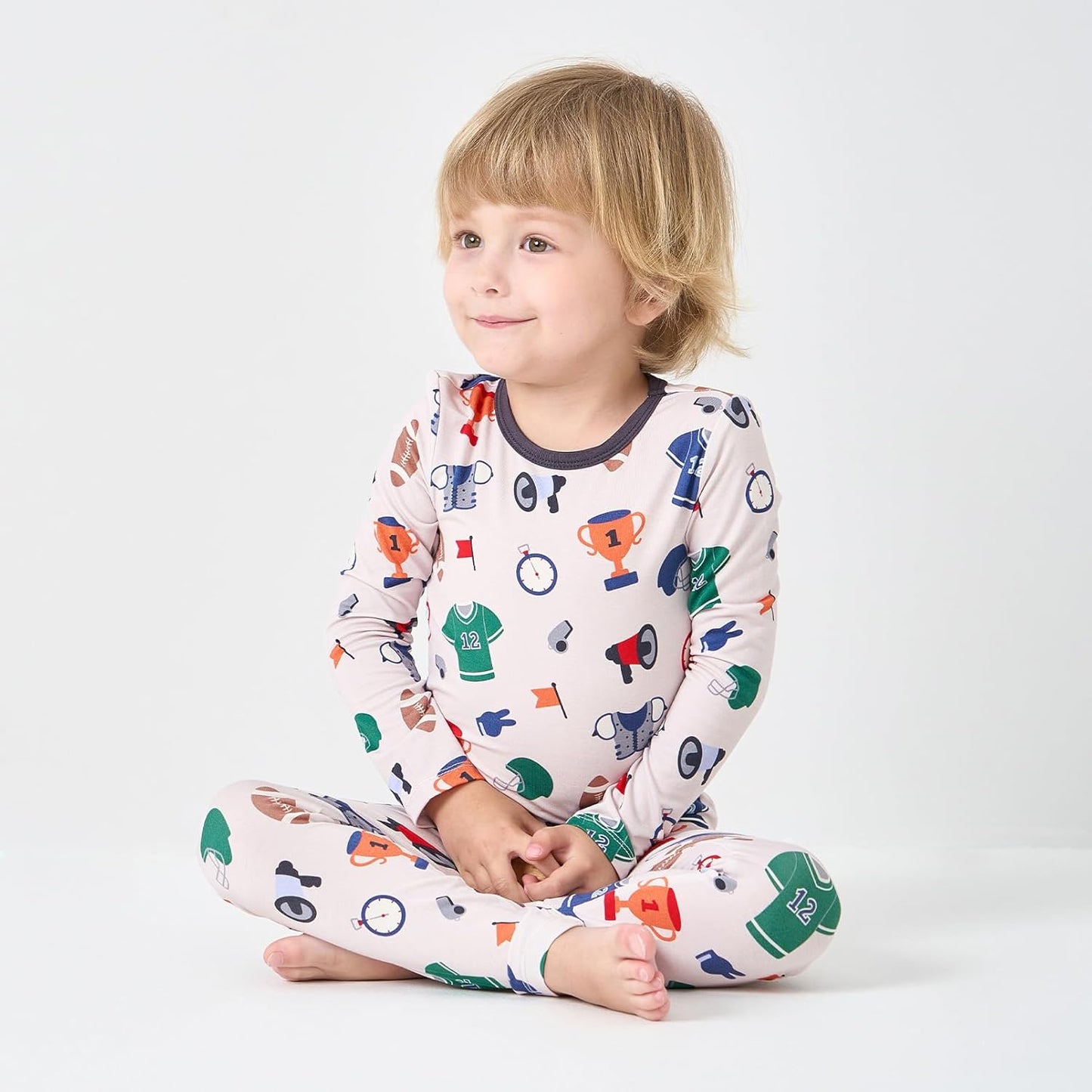 pureborn Baby Viscose From Bamboo Pajamas Set Pjs - Kids Toddler Girl Snug Fit Viscose Sleepwear 2pcs 18M-8Y