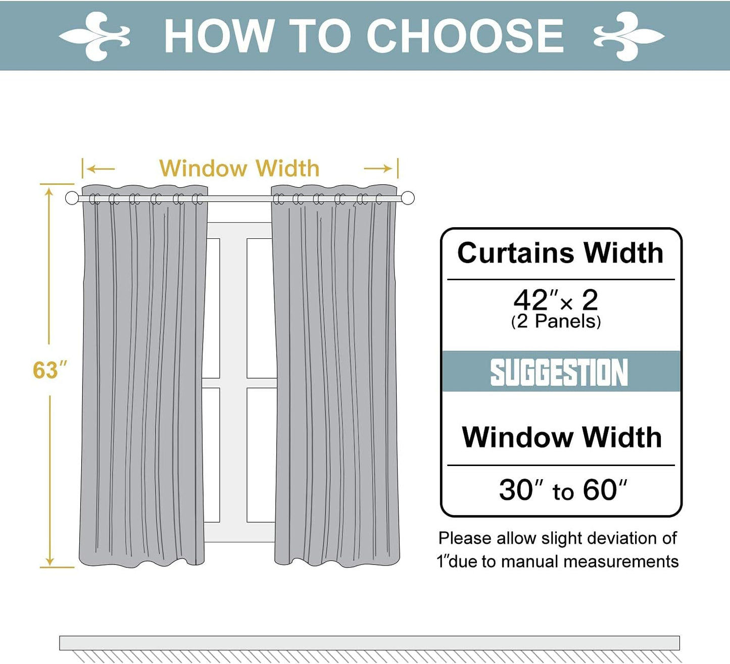 ChrisDowa Grommet Blackout Curtains for Bedroom and Living Room - 2 Panels Set Thermal Insulated Room Darkening Curtains (Forest Green, 42W x 63L)