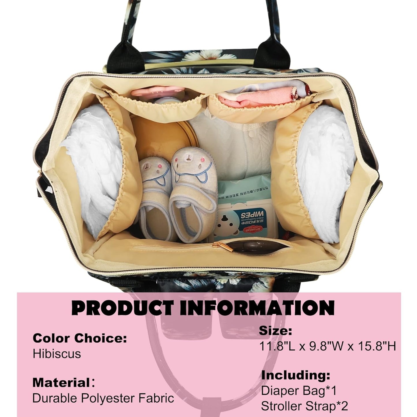 Femuar Diaper Bag Backpack Multifunction Maternity Diaper Bag for Baby Girls & Boys Large Capacity Travel Nappy Bags