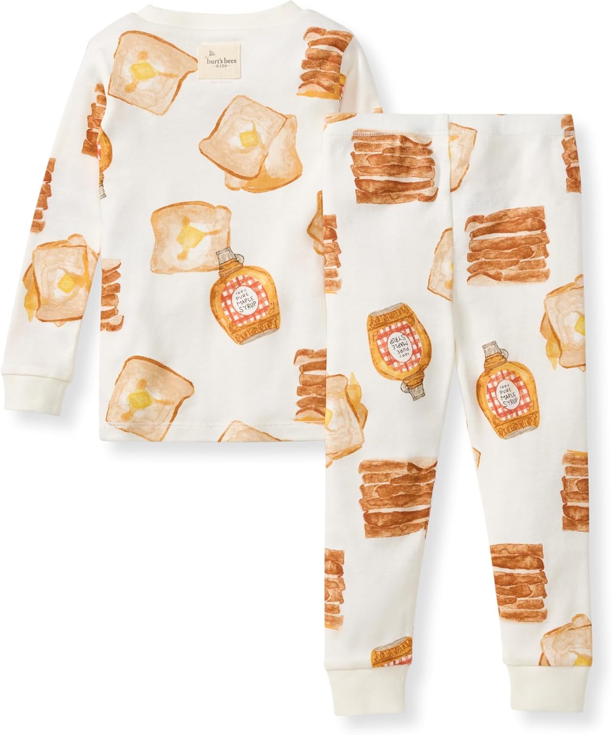 Burt's Bees Baby Boys' 2-Piece Long Sleeve Tee and Pants Organic Cotton Pajama Set