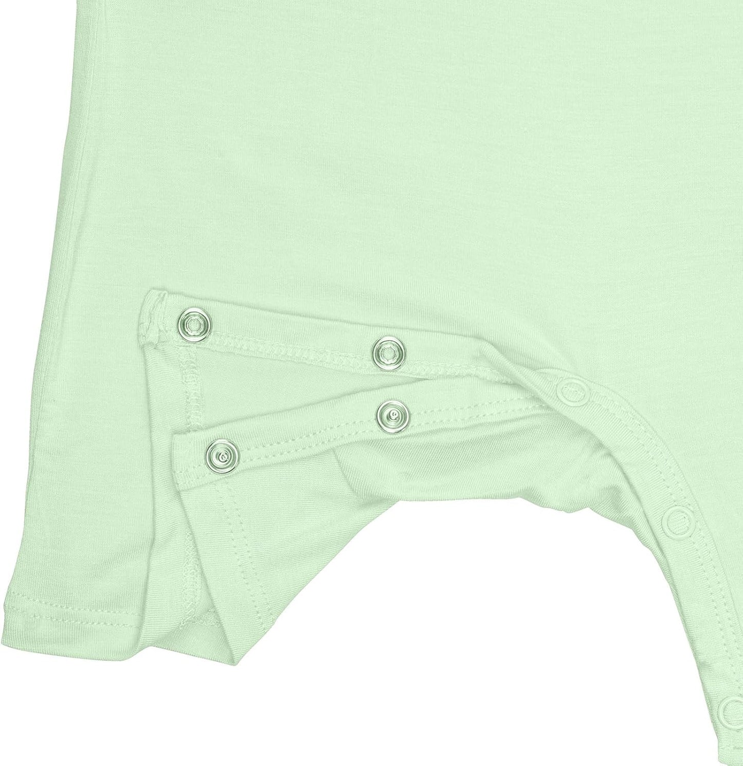 GUISBY Rayon Baby Pajamas, Short Sleeve Footless Rompers, Snap Closure Sleeper for Boy Girls