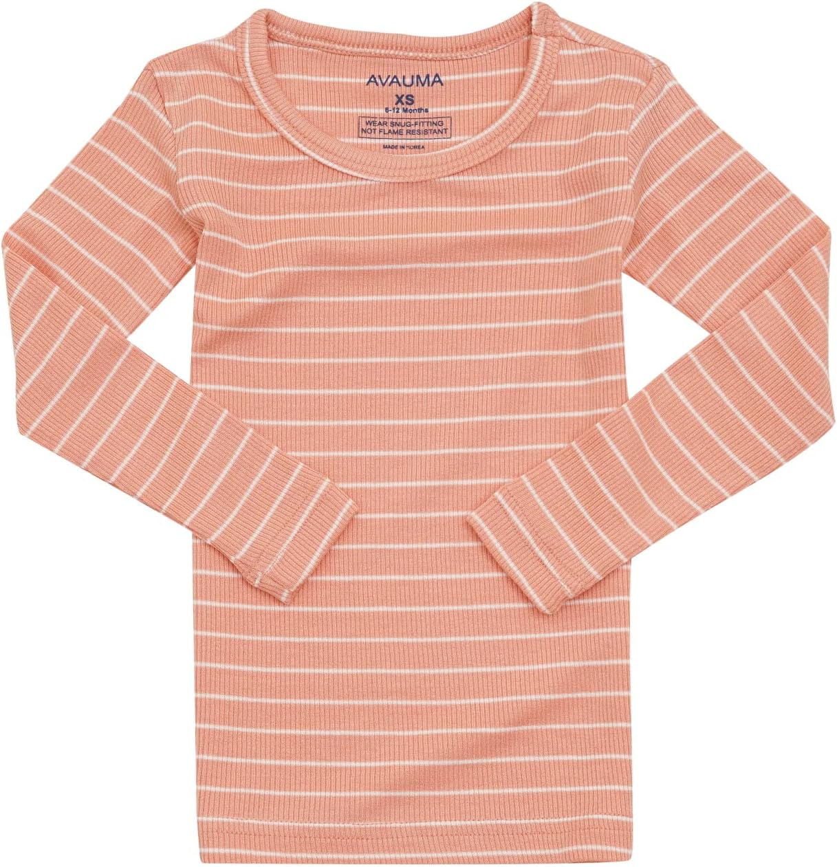 AVAUMA Stripe Pattern Baby Boys Girls Pajama Set Kids Toddler Snug fit Ribbed Sleepwear pjs for Daily Life Style