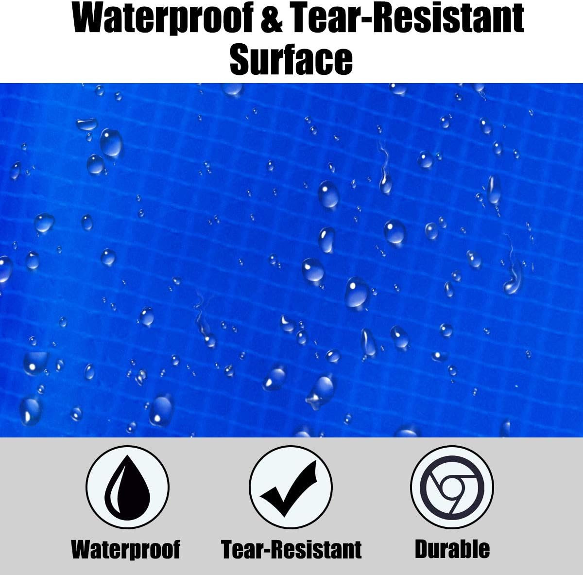 Giantex Trampoline Pad, 8ft 10ft 12ft 14ft 15ft 16ft Trampoline Replacement Safety Pad, No Holes for Pole, Waterproof Trampoline Accessories Spring Cover