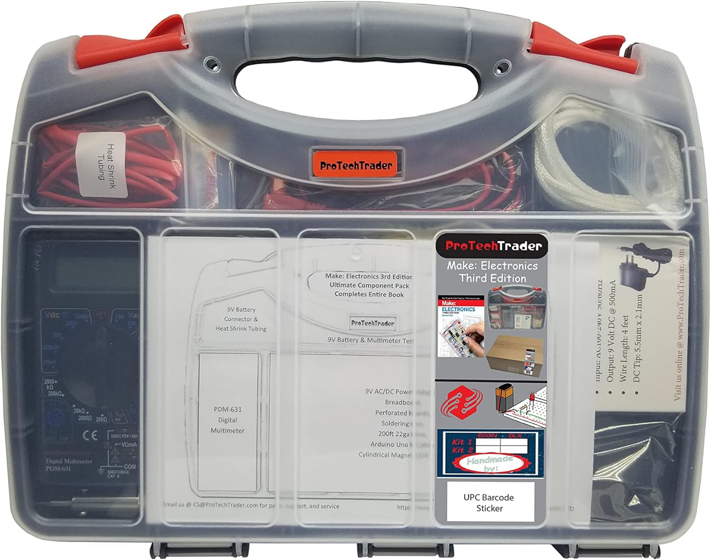 Make: Electronics 3rd Kit 1 & 2 Ultimate Bundle Includes Book & Deluxe Kits - Beginner Intermediate & Advanced Component Pack Follows The Experiments in Make: Electronics Third by Charles Platt