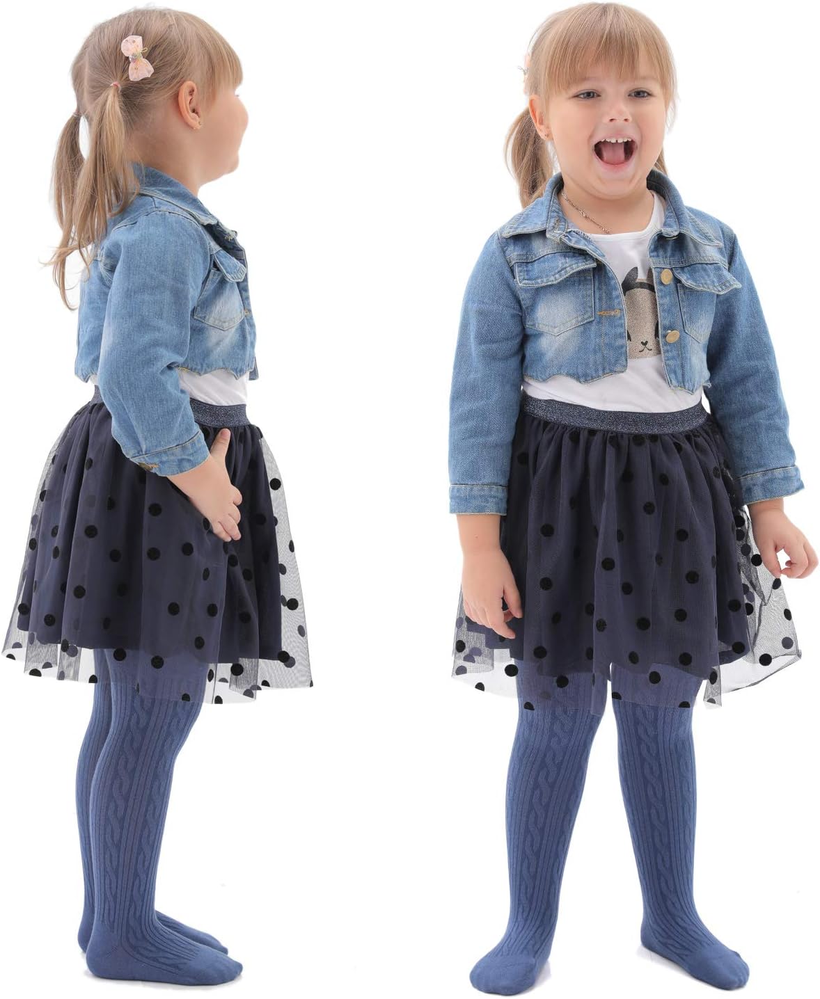 EPEIUS Baby Girl Tights Thick Cable Knit Leggings Stockings Cotton Pantyhose for Newborn Infant Toddler 3/4/5/6 Pack