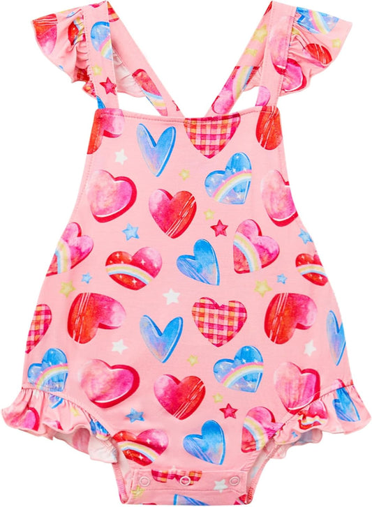 Bamboo Viscose Baby Romper Infant Girl Ruffle Sleeveless Newborn Baby Girl Bodysuit