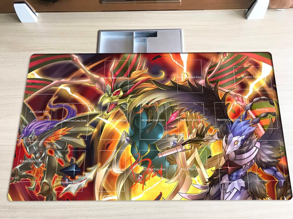 New Mlikemat Playmat Blackwing TCG CCG OCG Trading Card Game Mat with Zones + Free Bag (ZD039-975-A)