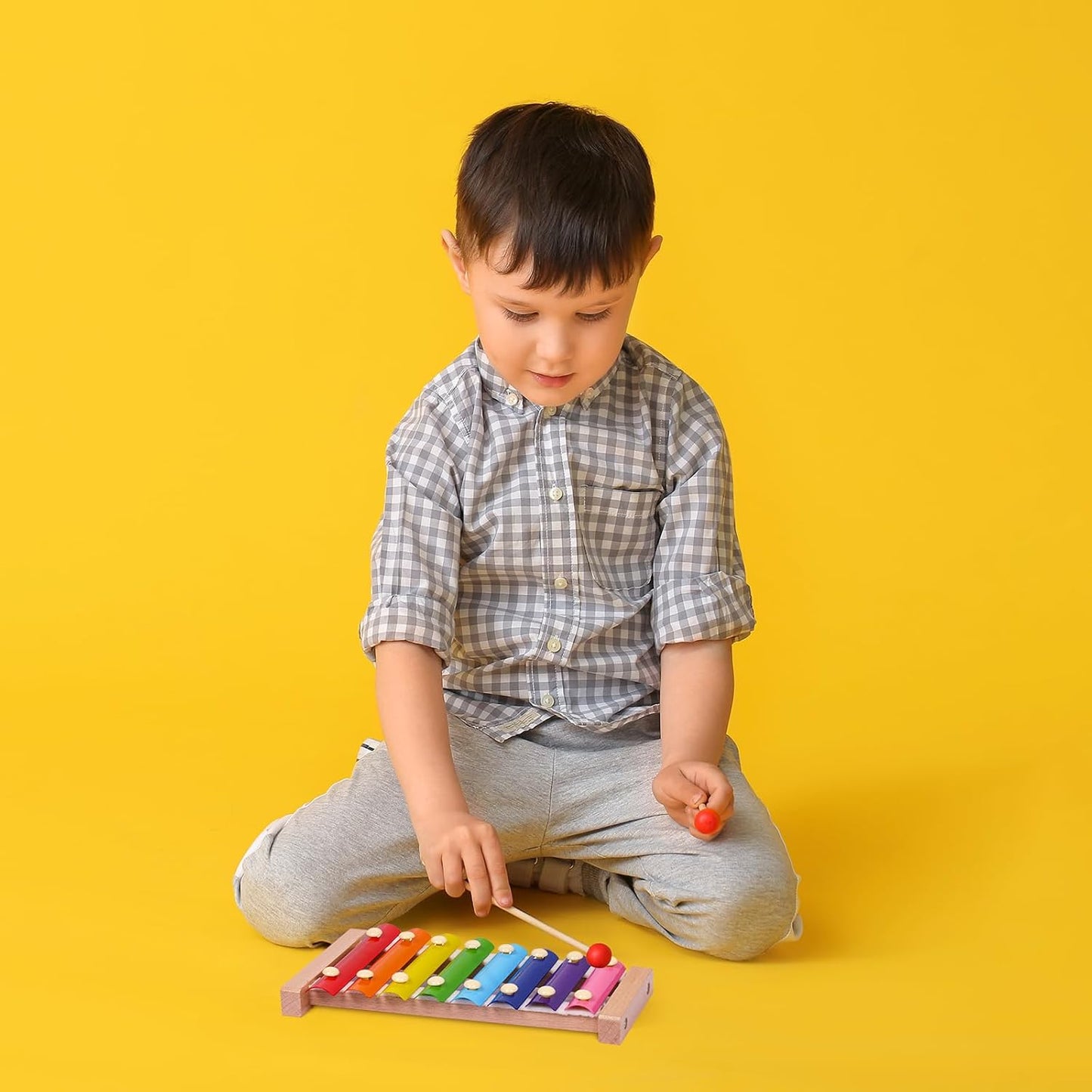 Xylophone for Toddlers 1-3 Kids Musical Instruments for Toddlers 1-3 Baby Kids Wooden Toy Toddler Xylophone for Babies 6 Months and Up Wooden Kid's Preschool Musical Instruments