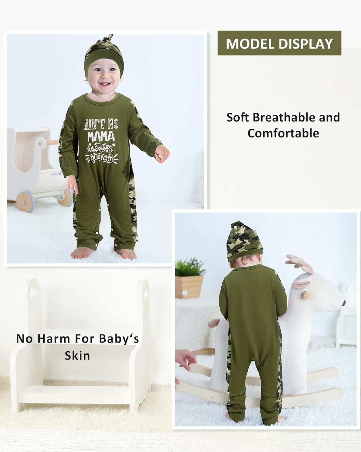 NZRVAWS Baby Boy Clothes Preemie Infant Boy Bear Outfits Jumpsuit Bodysuit Letter Print Romper