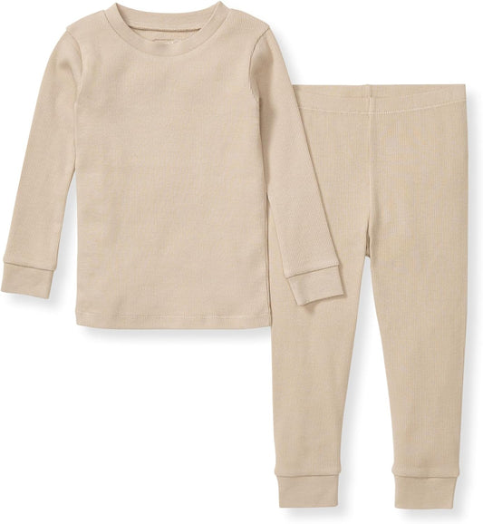 Burt's Bees Baby Boys' 2-Piece Long Sleeve Tee and Pants Organic Cotton Pajama Set