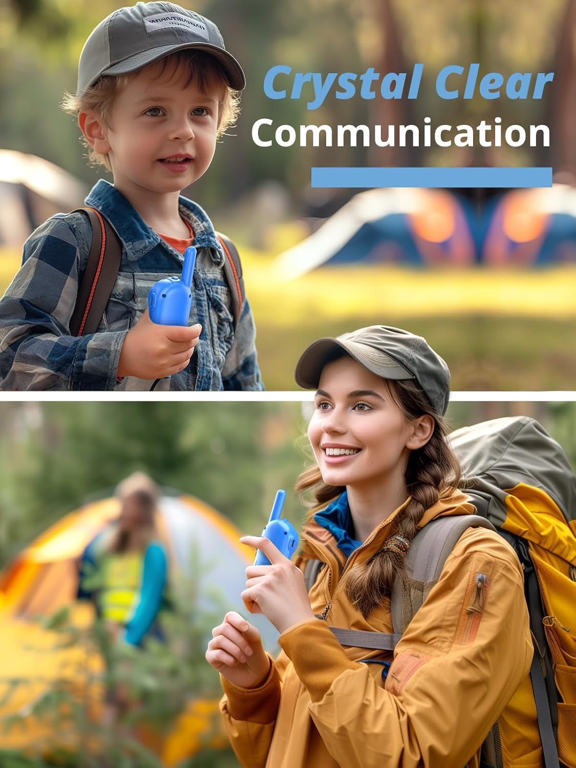 Walkie Talkies for Kids Rechargeable, 3 4 5 Year Old Boy Girl Gifts, 2 Pack Birthday Gifts for 3 4 5 6 7 8 Year Old Boys, Toddler Toys for Indoor Outdoor Games