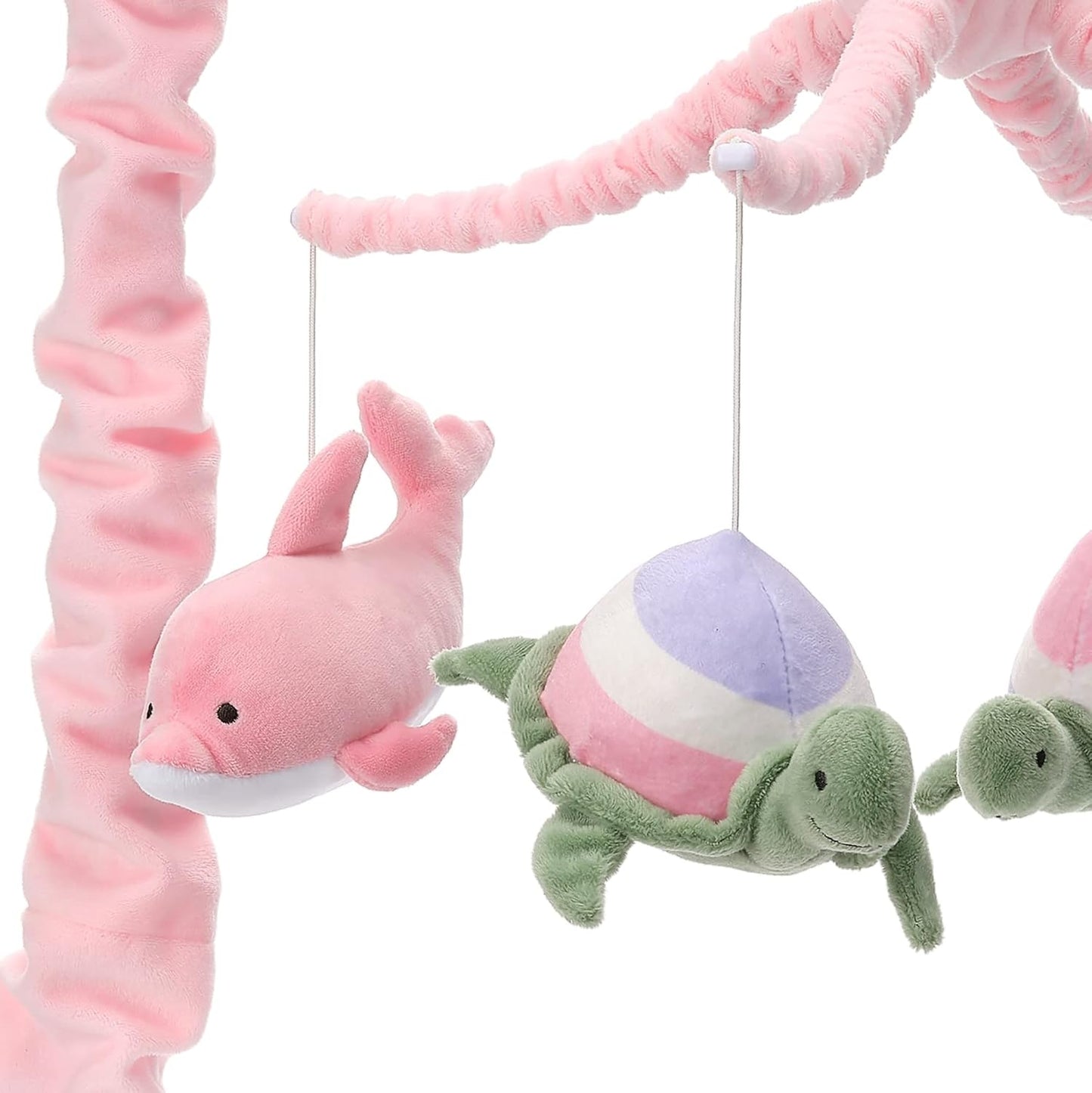 Lambs & Ivy Sea Dreams Dolphin/Turtle Musical Baby Crib Mobile Soother Toy
