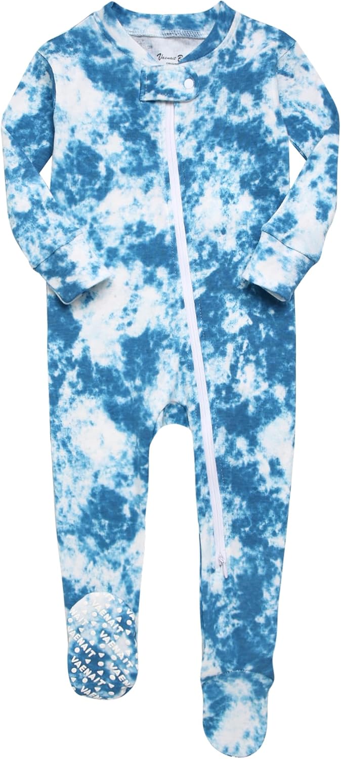 VAENAIT BABY Infant Toddler Boys Girls Footed Pajamas One-PIece Romper Sleep and Play 0M-2T