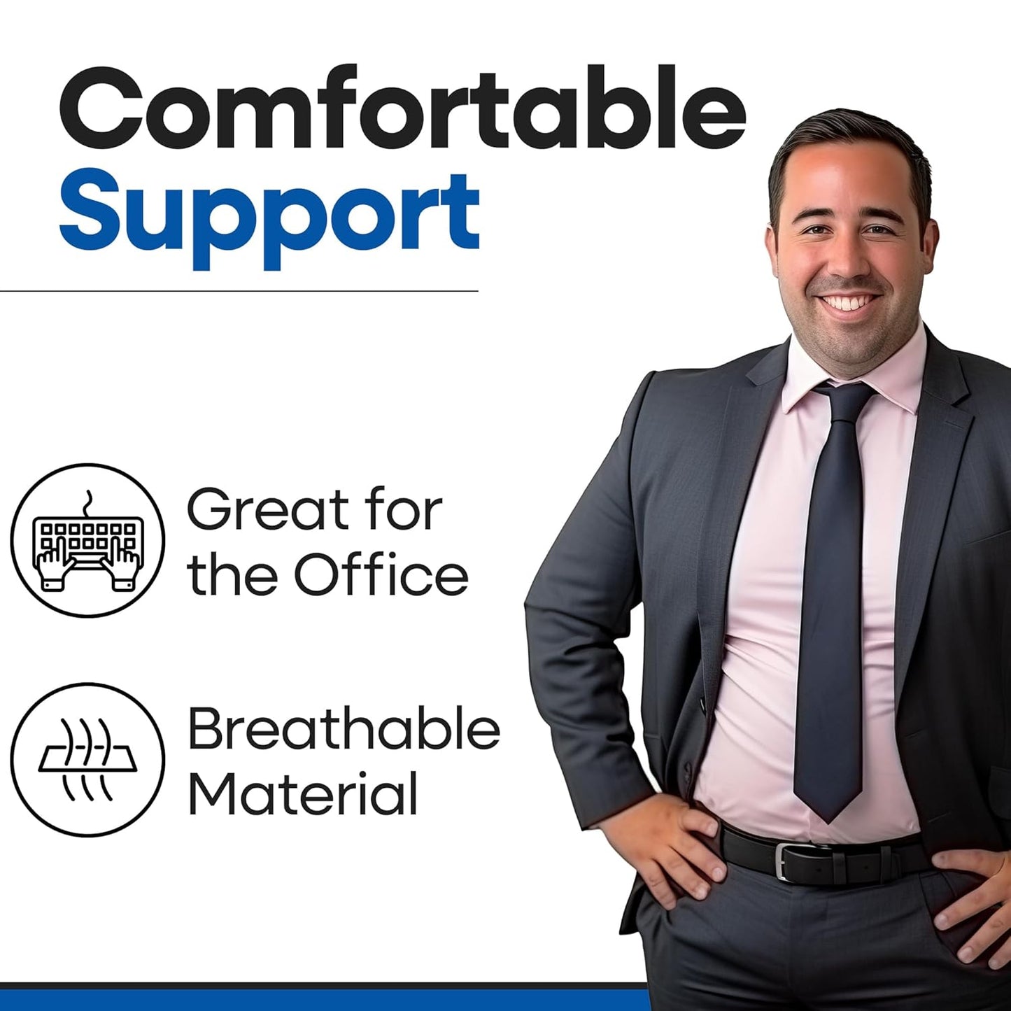 Hernia Belt for Men or Women | Postpartum Belly Band & Belly Wrap | C Section Belly Binder & Abdominal Binder | Post Surgery & Pregnancy Tummy Tuck | Hysterectomy, Umbilical Inguinal Hernia | (XXL)