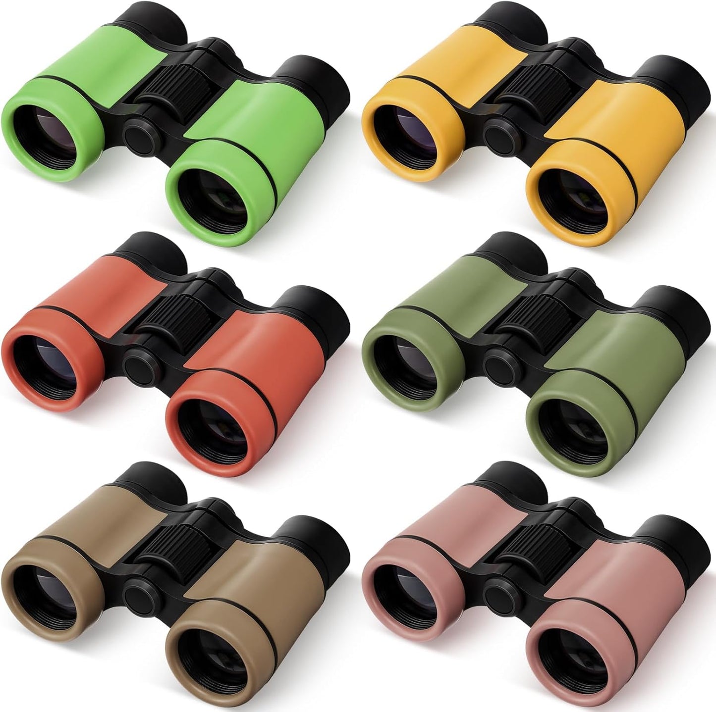 12 Pack Kid Binoculars Shockproof Mini Compact Binoculars Toys for Girls Boys Small Folding Telescope for Bird Watching Educational Learning Camping Birthday Gifts