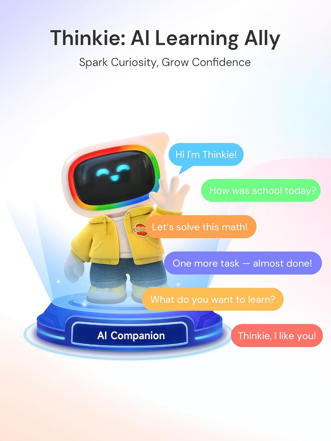 AI Kids Tablet with Scanner - 50000+ Content AI Tutor Learning Tablet with ELA, Math, ABC, Word, Read, Phonics, STEM for Homeschooler Educational Study for PreK - G6 (TalPad T100 with Keyboard)