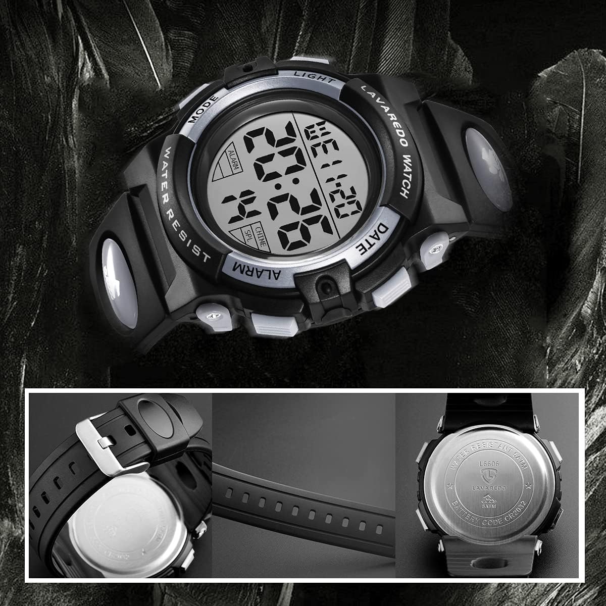 Kids Watch,Boys Watch for 3-15 Year Old Boys,Digital Sport Outdoor Multifunctional Chronograph LED 50 M Waterproof Alarm Calendar Analog Watch for Children with Silicone Band,Kids Gift