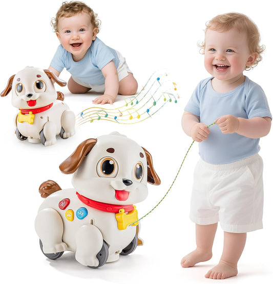 HOLA Baby Toys 6-12 Months Musical Dancing Puppy Tummy Time Toy, Toddler Learning Toys for 1 Year Old Girl Boy, 1st Birthday Gift for Boys & Girls Christmas Stocking Stuffers