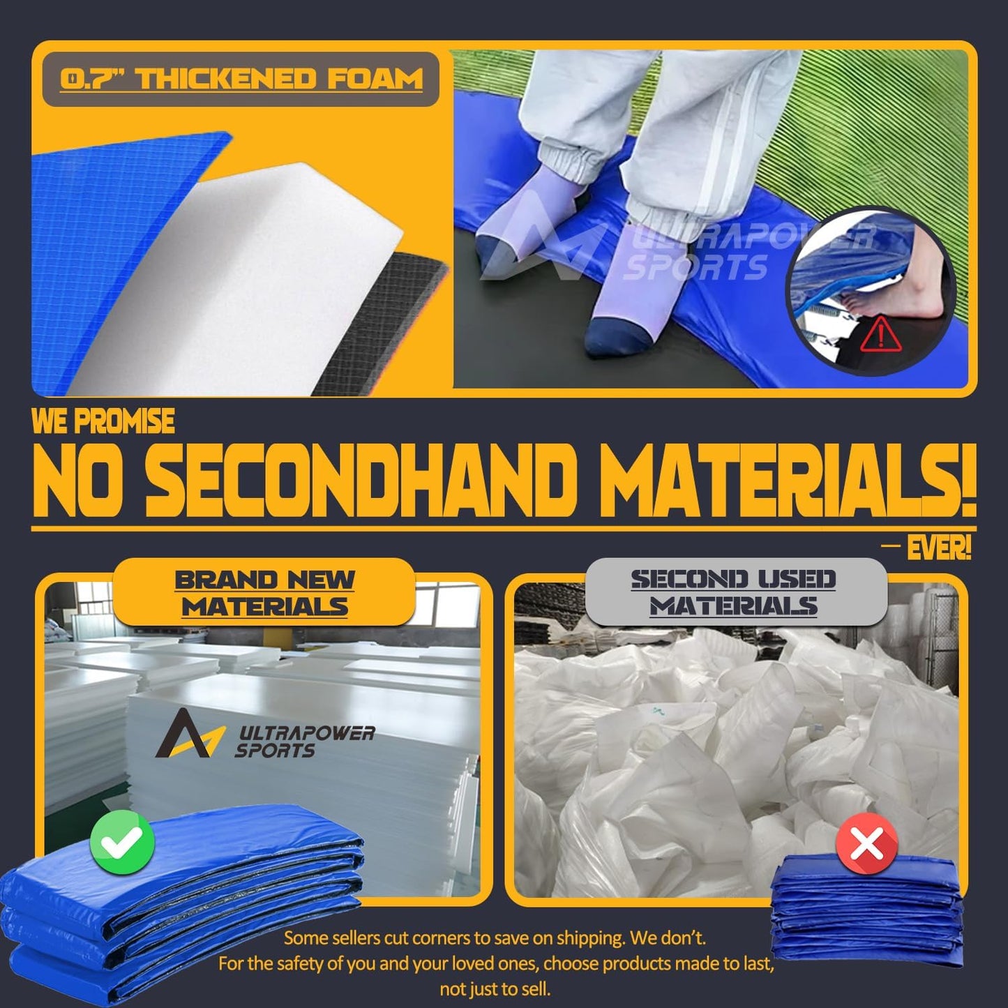 Trampoline Pad Replacement Trampoline Mat Replacement Padding Safety Pad Spring Cover Round Spring Cover with No Holes 10 Ft 12 ft 13 ft 14 ft 15 ft Black Blue Pink Green