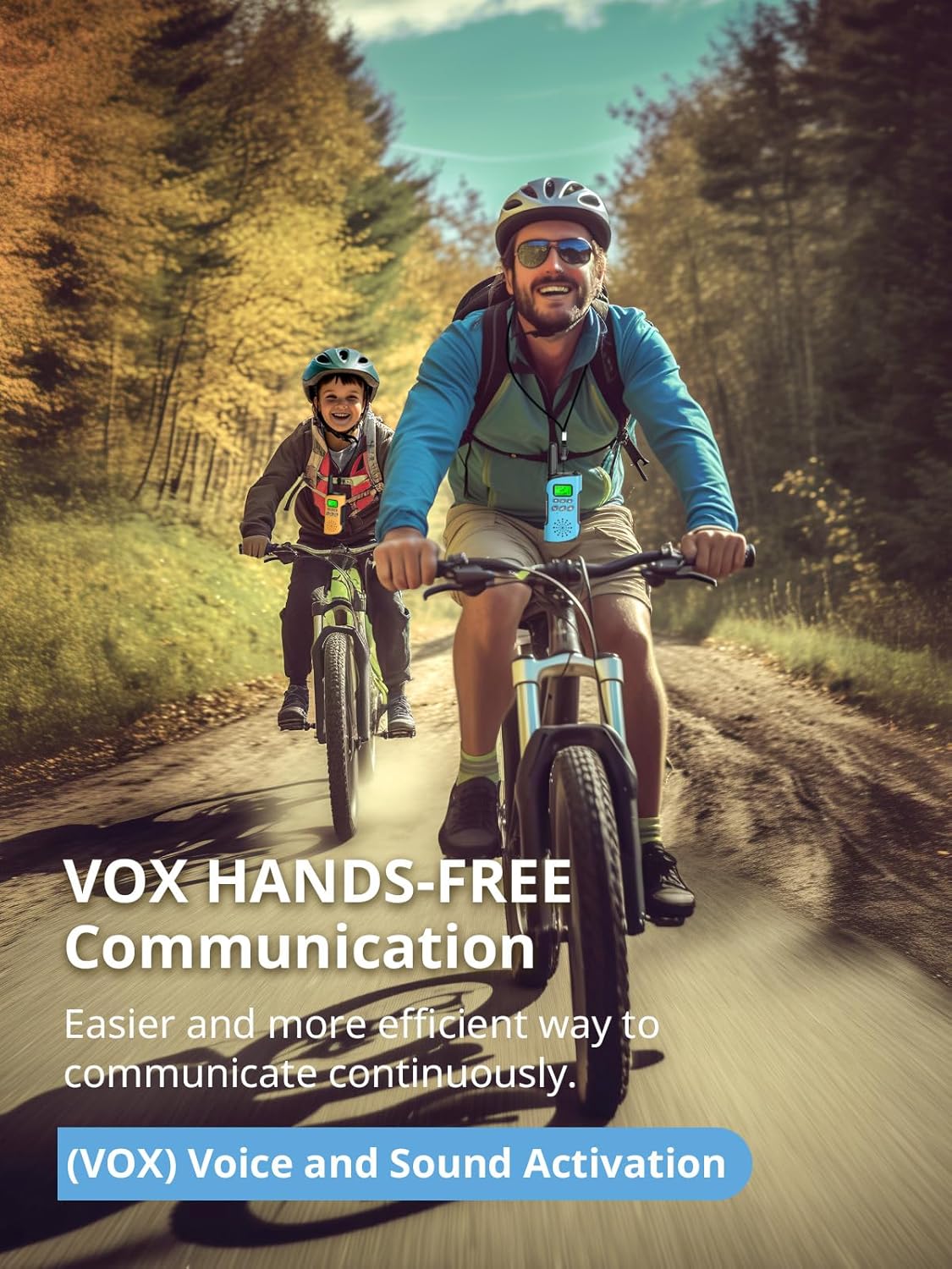 Walkie Talkies for Kids Rechargeable,Toys for Boys and Girls, 2 Pack Long Range 2-Way Radios, Birthday Gifts,Christmas Stockings, Outdoor Play, Family Games, Hiking Camping Gear