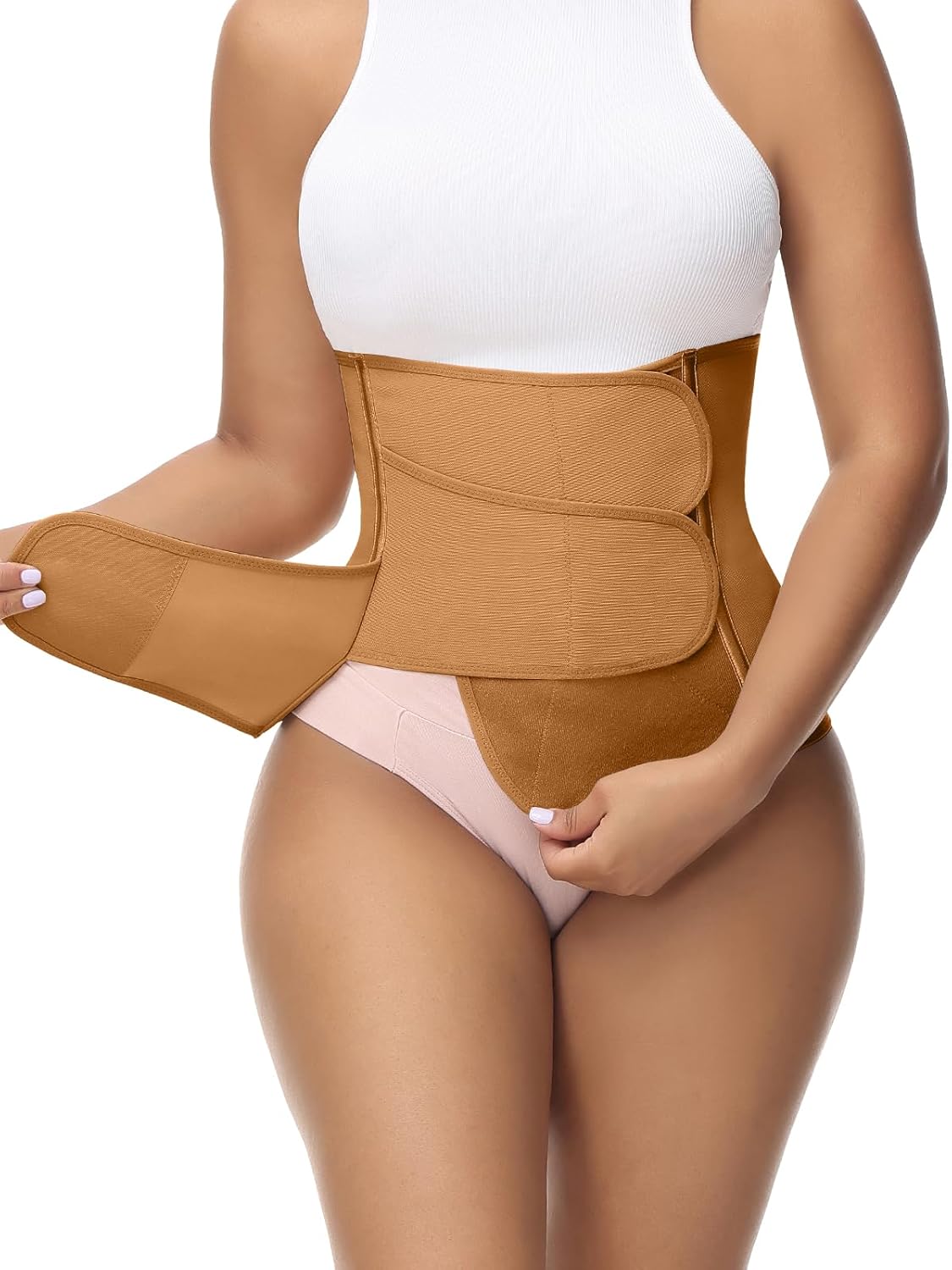 SHAPSHE Waist Trainer for Women Postpartum Recovery Wrap Waist Cincher Corset Shapewear Belly Band