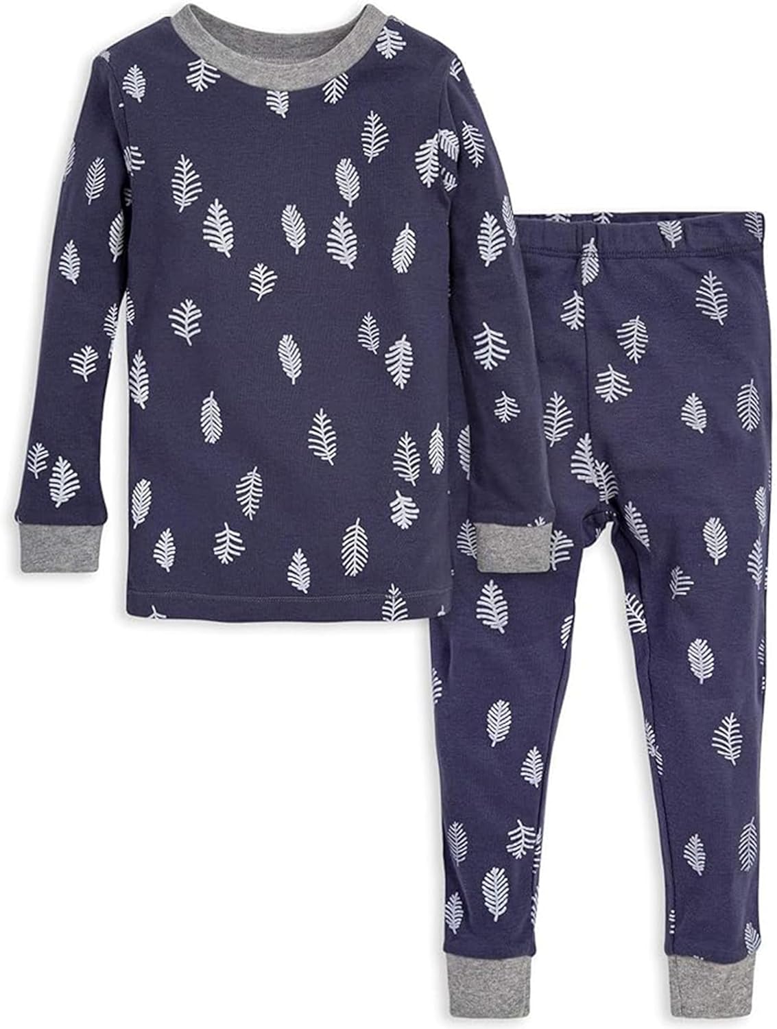 Burt's Bees Baby Boys' 2-Piece Long Sleeve Tee and Pants Organic Cotton Pajama Set